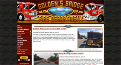 Desktop Screenshot of goldensbridgefd.org