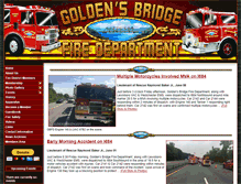 Tablet Screenshot of goldensbridgefd.org